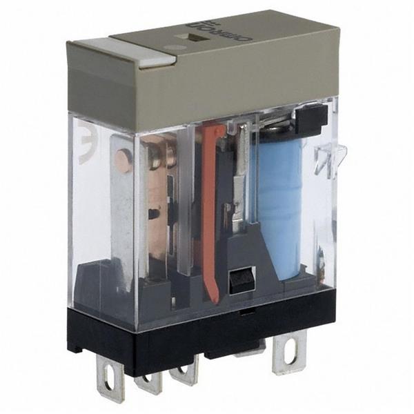 OMRON - Compact relais, naamplaat, mechanische indicatie, led-indicatie, 24 VDC, 1NO/NC
