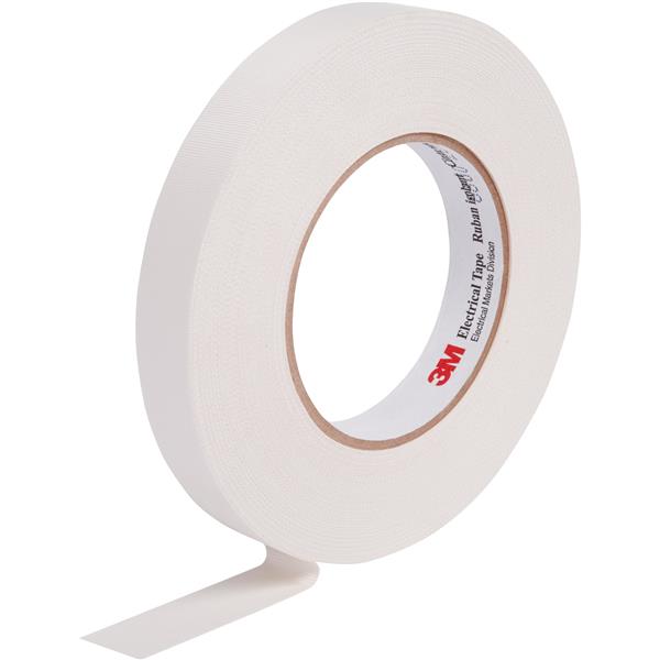 3M - 27 Scotch glasvezeltape met rubberlijm 12mm x 20m wit