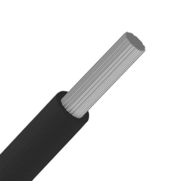 SPECIALE KABELS - Soepele draad silicone hittebestendig +180°C zwart SIAF 4mm² 100m