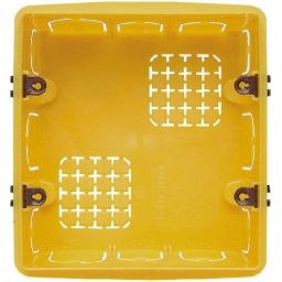 BTICINO - Inbouwdoos voor 2x3 modules - vierkantig - geel - 106x117x52mm