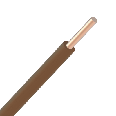 CABLEBEL - VOB H07V-U draad PVC massief 750V bruin 6mm²
