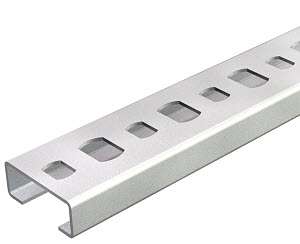 OBO BETTERMANN - Rail 2060 (20x8x0,8) perforé L2000mm - galvanisé par bande (insécable)