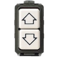 BTICINO - Double bouton-poussoir Magic - avec flèches - 1P NO + NO - 250V - 10A - 1 modul