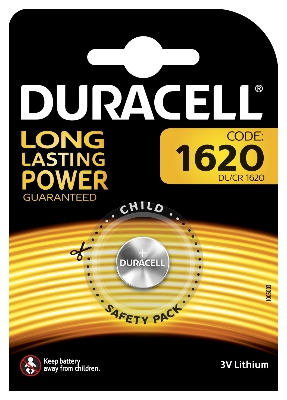 DURACELL - Batterij Specialty Lithium 3V - 1620 / DL1620 / ECR1620 / CR1620, blister 1 st.