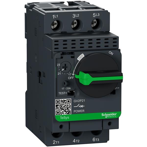 TELEMECANIQUE - motorbeveiligingsschakelaar GV2P - 17..23 A - 3P 3d - therm-magnetisch