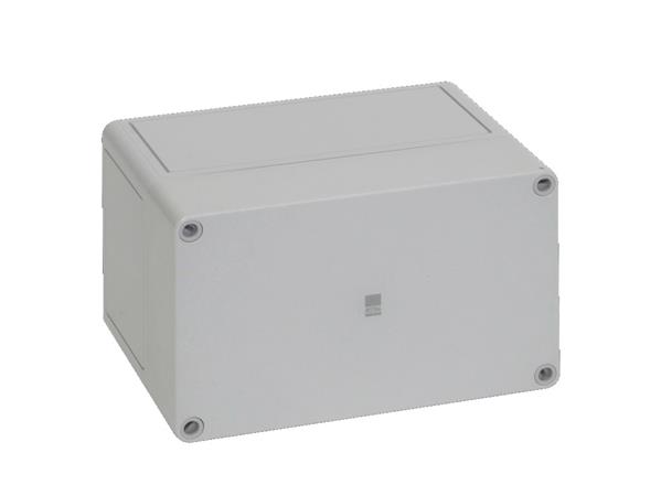 RITTAL - Polycarbonaat kast, 180x110x111mm BxHxD, RAL 7035, grijze deksel, zonder montage