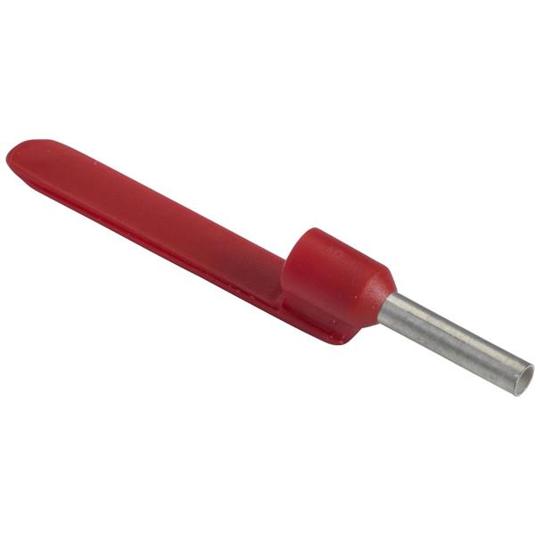 TELEMECANIQUE - Embout de câblage porte-repères - format moyen - 1 mm² - rouge