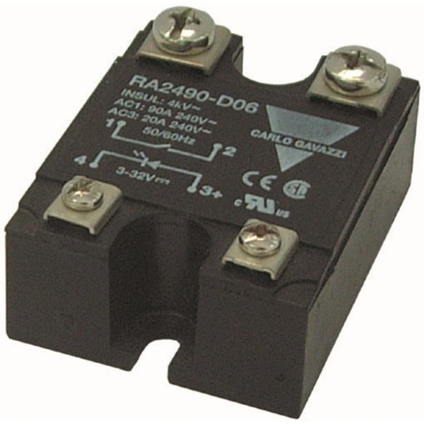 CARLO GAVAZZI - CG SOLID STATE RELAIS 1-FASE ZS 480VAC 50AAC INP 3-32VDC