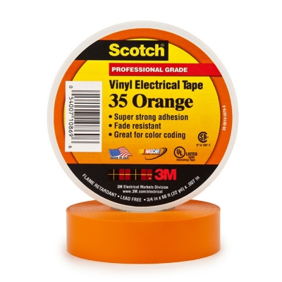 3M - 35 Scotch TM elektrische isolatietape PVC 19mmx20m oranje