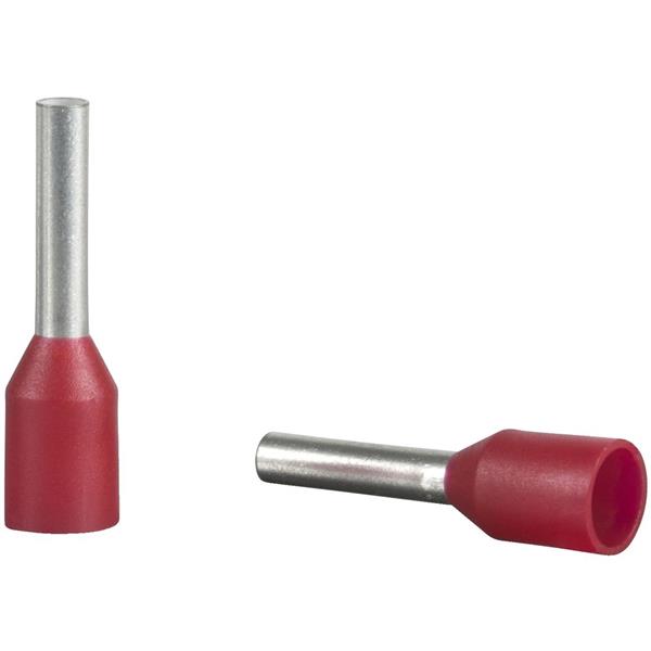 TELEMECANIQUE - embout de câblage surmoulé - format moyen - 1 mm² - rouge