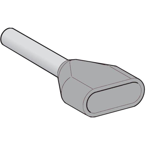 TELEMECANIQUE - embout de câblage double surmoulé - format moyen - 2,5 mm² - gris