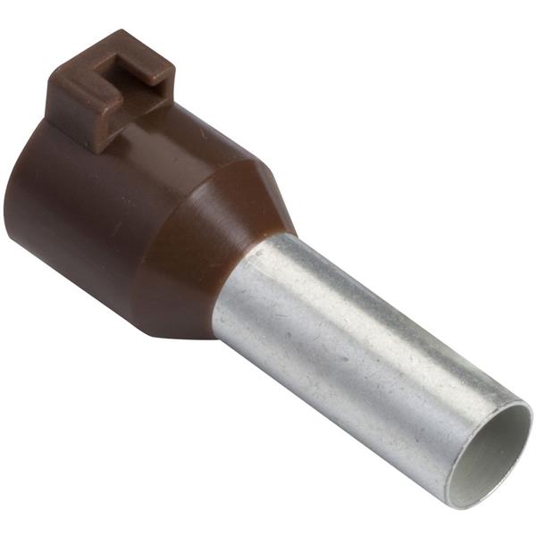 TELEMECANIQUE - Embout de câblage pour porte-repères - format long - 10 mm² - brun