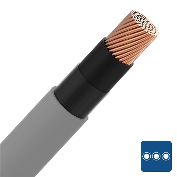 KABEL - XVB installatiekabel XLPE/PVC 1kV mono F2 grijs 1X120mm²