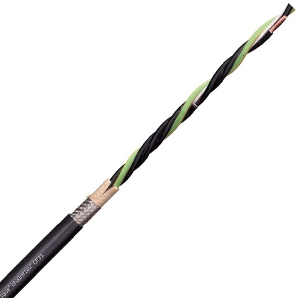 SPECIALE KABEL - Chainflex CF31 PVC motorkabel, afgeschermd 4G2,5