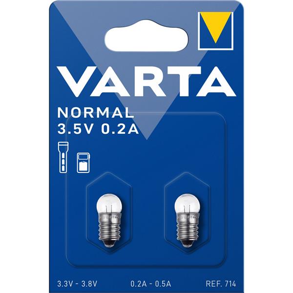 VARTA - RESERVELAMPJES 3,5volt Argon E10