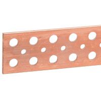 LEGRAND - Koperen staaf 100x5mm - lengte 1750mm - met gladde gaten - 1250/1050A