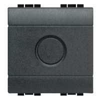 BTICINO - Obturateur Living - arrondie - avec empreinte défonçable diamètre 14 mm