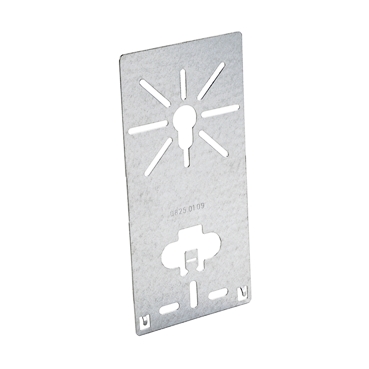 STAGOBEL - Plaquette de montage, plane Tôle d'acier galvanisée Sendzimir, hauteur 60 mm