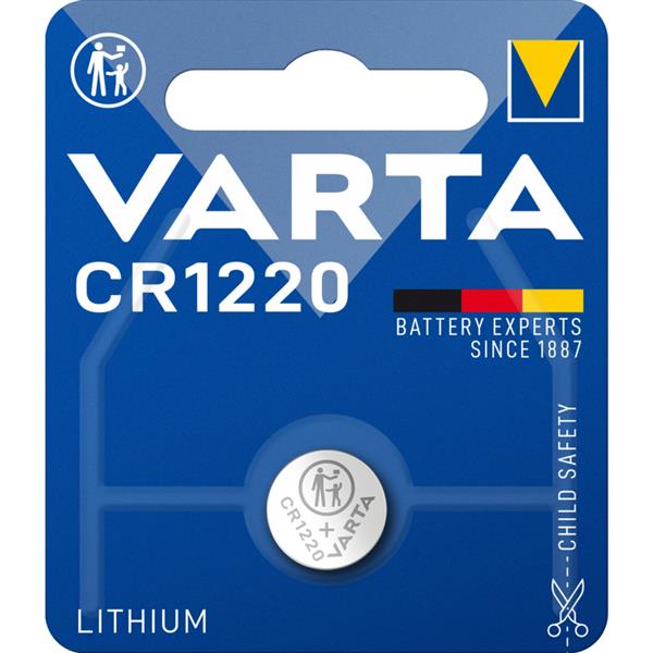 VARTA - ELECTRONICS piles boutons CR1220 Lithium 3volt 35mAh blister1