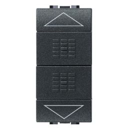 BTICINO - Bouton-poussoir Living - 10A - 250V - 2P - NO + NO - avec blocage mutuel