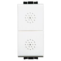 BTICINO - Dubbele drukknop Light - 10 A - 250 V - tweepolig - NO + NO