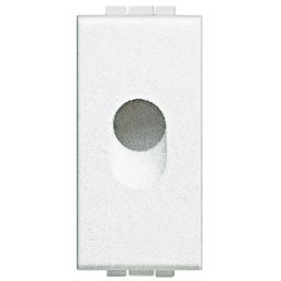 BTICINO - Obturateur Light - arrondie - avec sortie diamètre 9 mm - 1 module