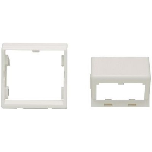 PANDUIT - Mini Com 45x45 module, wit, 2 posities, schuine opstelling
