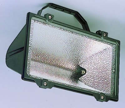 TECHNOLUX - Halogeenstraler 1500W R7s excl lamp spuitgietalu zwart IP65 veiligheidsglas