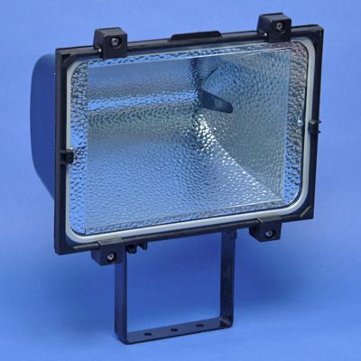 TECHNOLUX - Projecteur halog 750/1000W R7s excl lampe alu moulé noir IP65 verre de sécurité