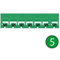 LEGRAND - Mémocab merkteken - cijfer 5 - groen - breedte 2,3 mm