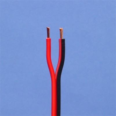 CABLES SPECIAUX - Fil haut-parleur rouge-noir 2X 2,5mm² rouleau