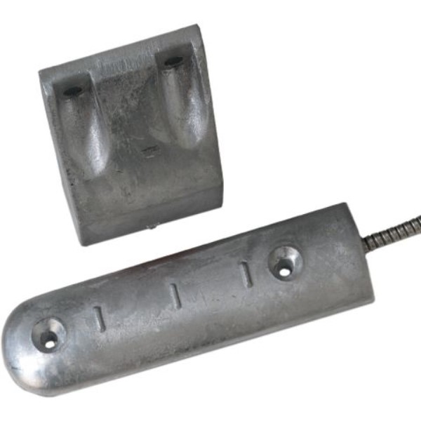 UTC Fire & Security - 50mm / gesloten lus / aluminium poortcontact - 0,5m kabel INCERT N° : B-503-0015