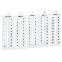 LEGRAND - Viking 3 merktekens Cijfers 1/50 - leesrichting horizontaal - 6mm