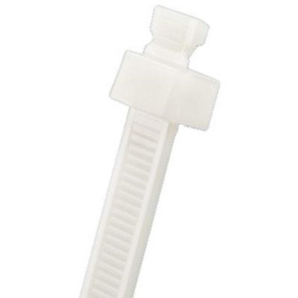 PANDUIT - Cable Tie, 2-Piece, 5.5''L (140mm), Miniature, Nylon, Natural