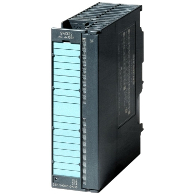 SIEMENS - SIMATIC S7-300, ANALOG OUTPUT SM 332, OPTICALLY ISOLATED, 4 AO, U/I, DIAGNOSTICS