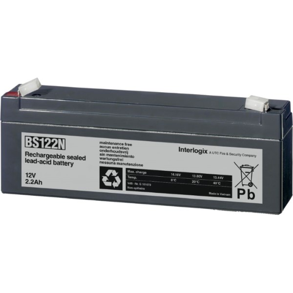 UTC Fire & Security - Batterij 12V - 2,2 Ah (178x34x60mm)VDS: G 101078