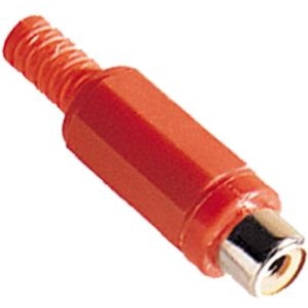 ELIMEX BVBA - RCA Vrouwelijke stekker - Rood - 10 stuks