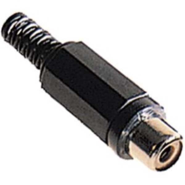 ELIMEX BVBA - RCA Vrouwelijke stekker - Zwart - 10 stuks