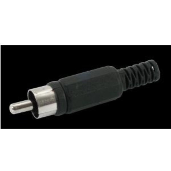 ELIMEX BVBA - RCA mannelijke stekker - Zwart - Plastiek - 10 stuks