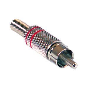 ELIMEX BVBA - RCA mannelijke stekker - Rood - Metaal - 10 stuks