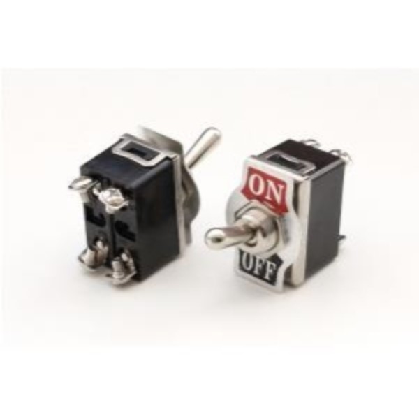 ELIMEX BVBA - Dubbelpolige schakelaar ON/OFF - 250V AC - 10A / DPST-4P 1 SET V 10 STUKS