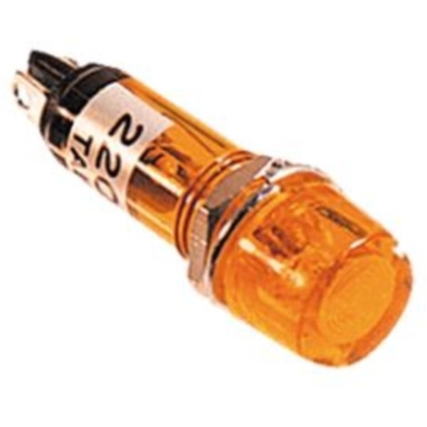 ELIMEX BVBA - Lampe témoin au néon - Orange - Résistance intégrée - 10 pièces