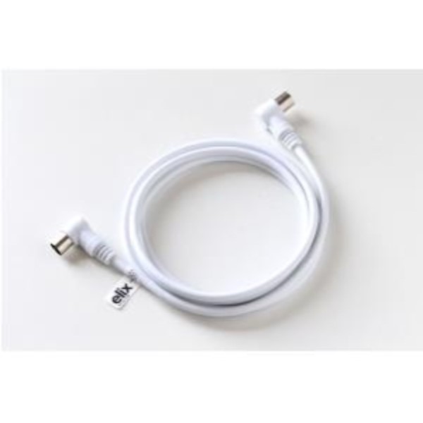 ELIMEX BVBA - Coaxiale kabel - 9,5mm mannelijk - 9,5mm vrouwelijk - Wit - 1,5m