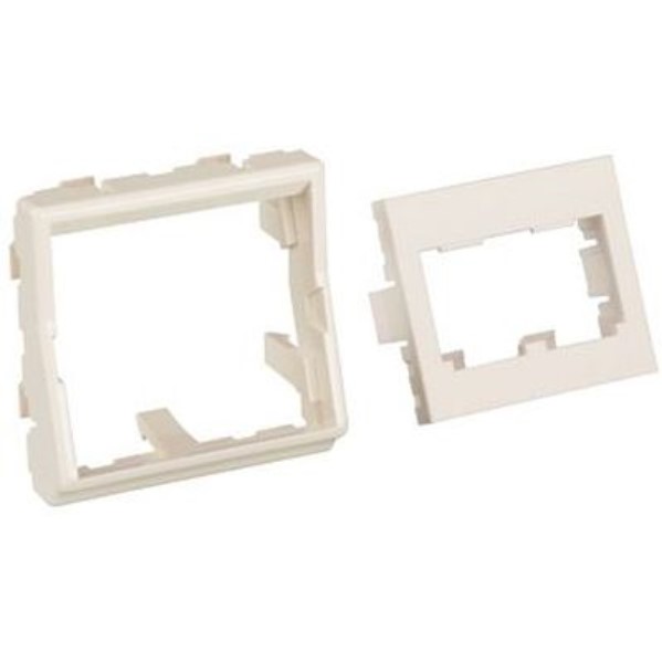 PANDUIT - Mini Com 45x45 module, wit, 2 posities, rechte opstelling