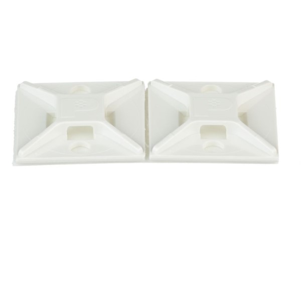 PANDUIT - embase adhésive, blanche, 25.4x25.4mm