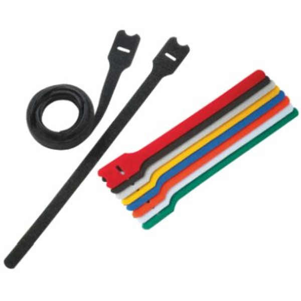 PANDUIT - Kabelband met strip TAK-TY - 203x12,7mm, velcro, nylon/polyethyleen, zwart