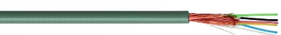 CABLES SPECIAUX - Microphone multi gaine PVC isolation PVC blindage/conduct. guipage CU 4x0,08mm²