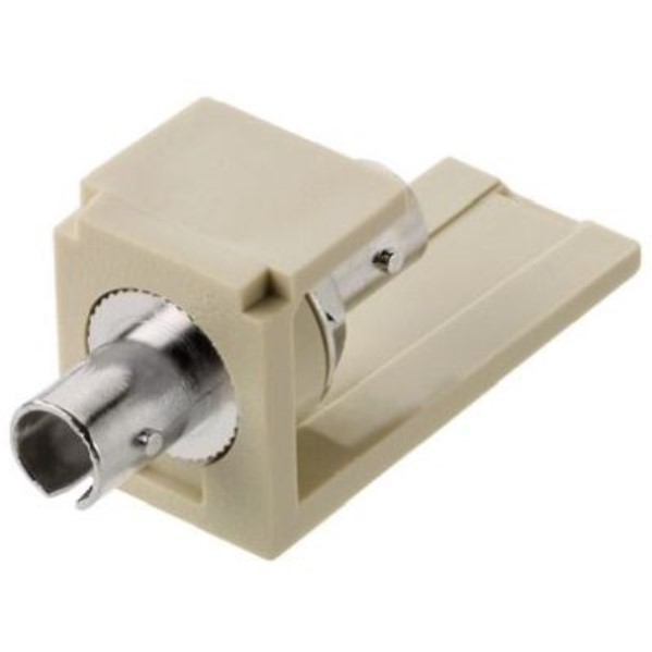 PANDUIT - Module avec coupleur pour fibre optique ST, blanc arctique