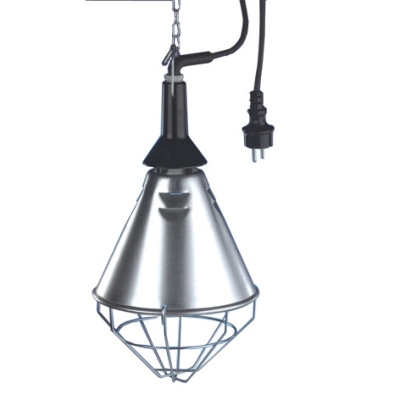 HUPPERTZ - Infra-rood armatuur met snoer 2,5m, voor fitting E27, max 250W