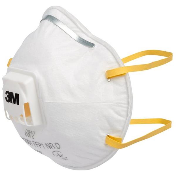3M - P1 Onderhoudsvrij stofmasker in cupvorm met uitademventiel. Classic serie.